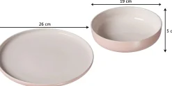 Tafelservice Jasper | 8-teilig | rose Service