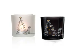 Clearance Teelichthalter Lichterglanz | 9 x 9 x 8 cm | schwarz Windlicht