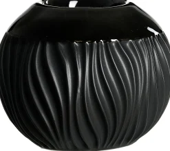 New Teelichthalter Onyx | 11 x 11 x 9 cm | schwarz | kugelförmig Kerzen- & Teelichthalter