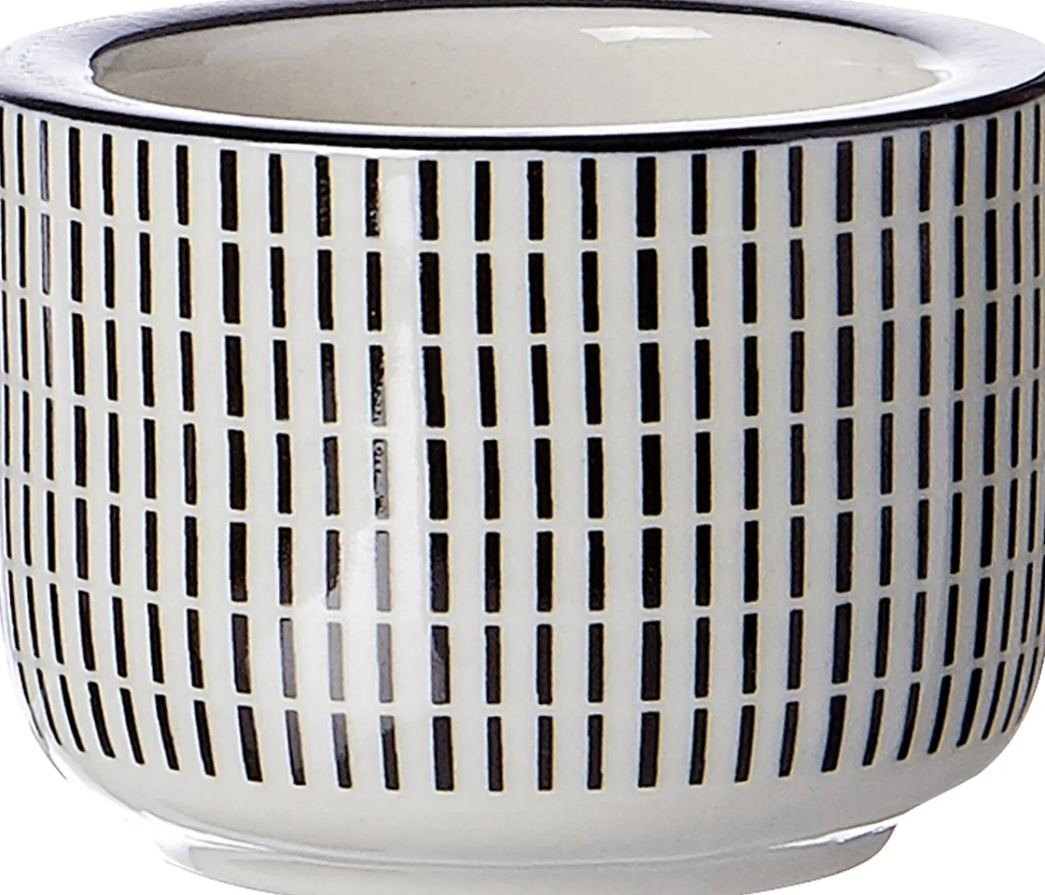 Best Teelichthalter Takeo Stripes | 6 x 6 x 4 cm | schwarz Kerzen- & Teelichthalter