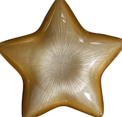 New Teller Starlight | 29 cm | gold | sternenförmig Teller
