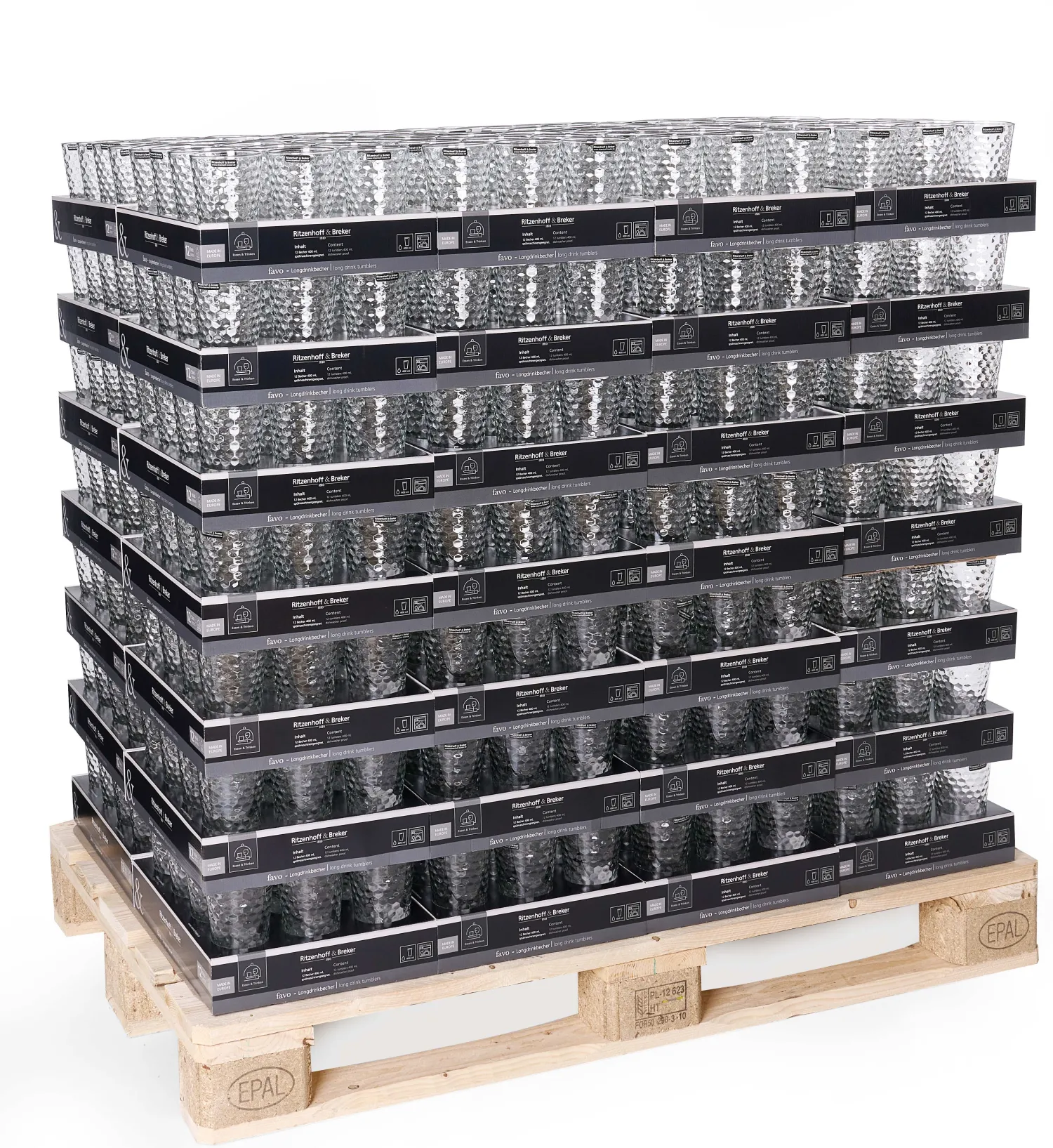 Hot Trinkglas Favo | 350 ml | klar Glas