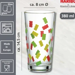 Hot Trinkglas HARIBO Allover | 380 ml Glas