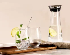 Outlet Trinkgläser-Set Spritz | 8-teilig | 590 ml | mit Glastrinkhalmen Gläser-Set