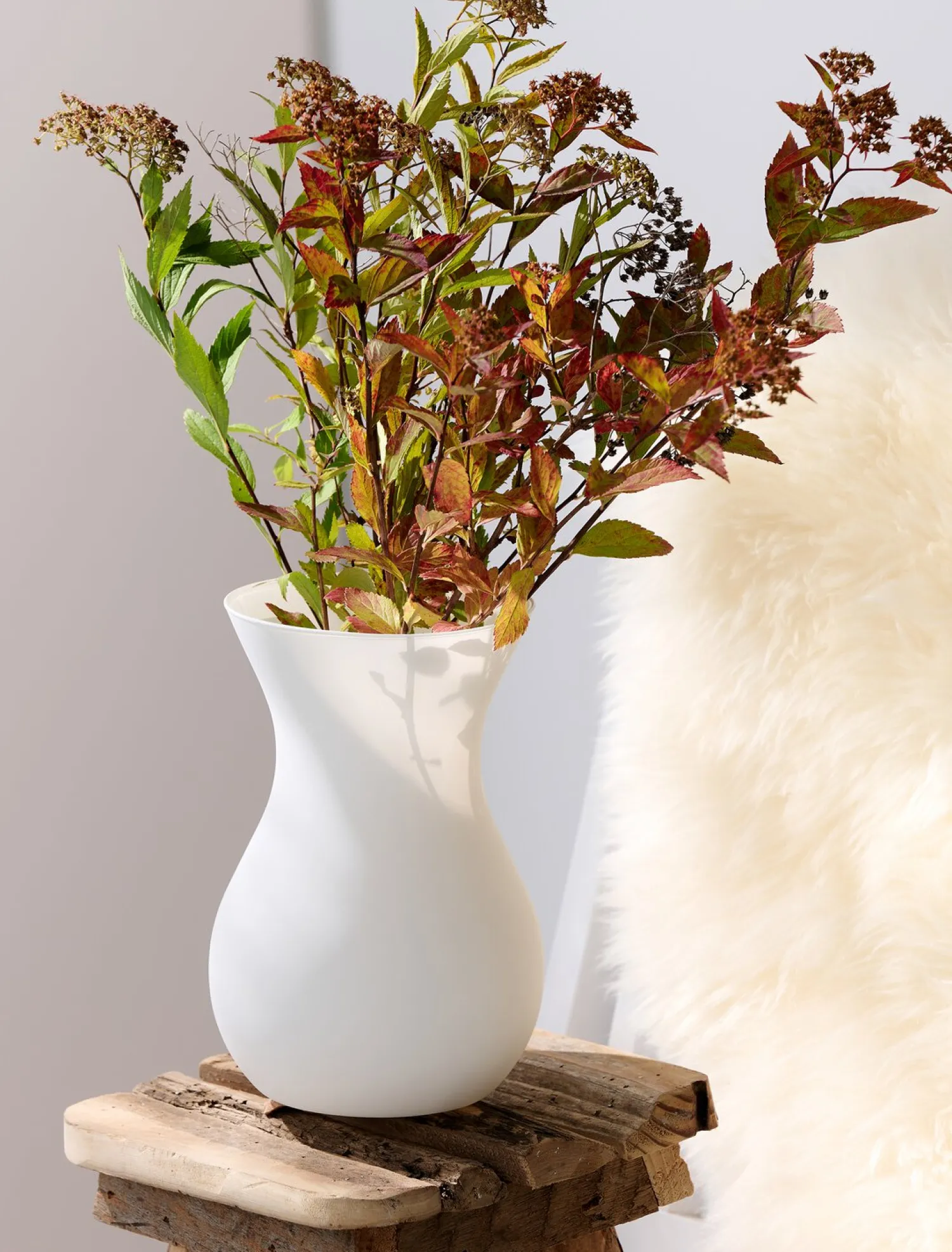 Online Vase Annalena | 12 x 12 x 18 cm | matt weiss Vase
