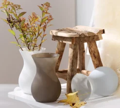 Discount Vase Annalena | 12 x 12 x 18 cm | matt grau Vase
