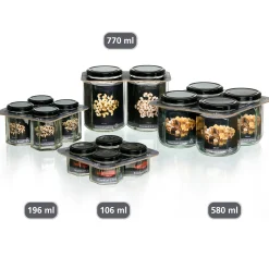Discount Vorratsgläser-Set Mara | 4-teilig | 580 ml Vorratsgläser-Set