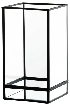 New Windlicht Nero | 13 x 13 x 23 cm | schwarz Windlicht